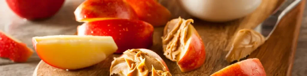 I Tried 100 Healthy Snacks… Here Are The Best 5! Apple Slices with Peanut Butter