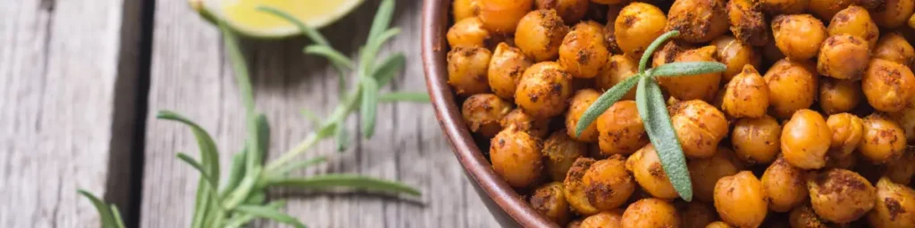 You Won't Believe These 10 Crazy Healthy Snack Ideas! Roasted Chickpeas with Garlic and Rosemary: Savory and Crunchy